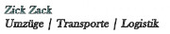 Logo Zick Zack Umzug - Transport - Logistik