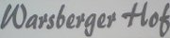 Logo Warsberger Hof