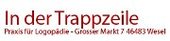 Logo In der Trappzeile Praxis für Logopädie